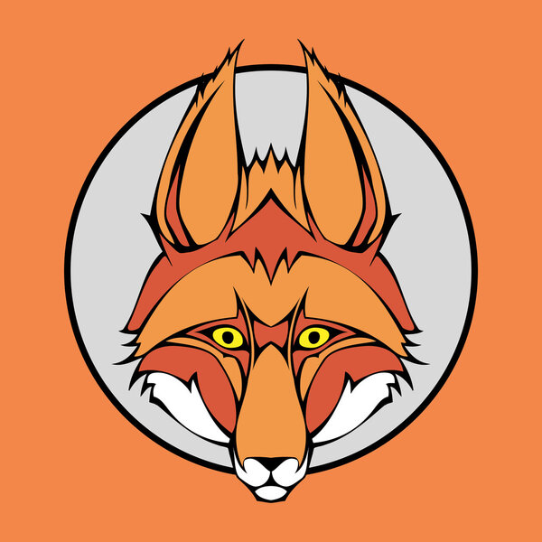 Векторная иллюстрация набора щелчков лисицы внутри круга
.