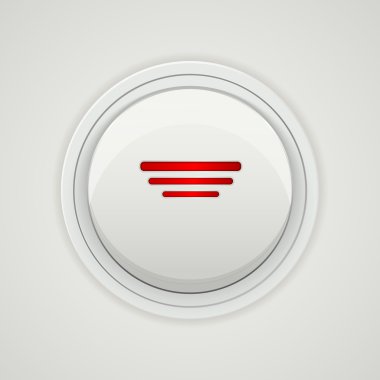 Vector power button design clipart
