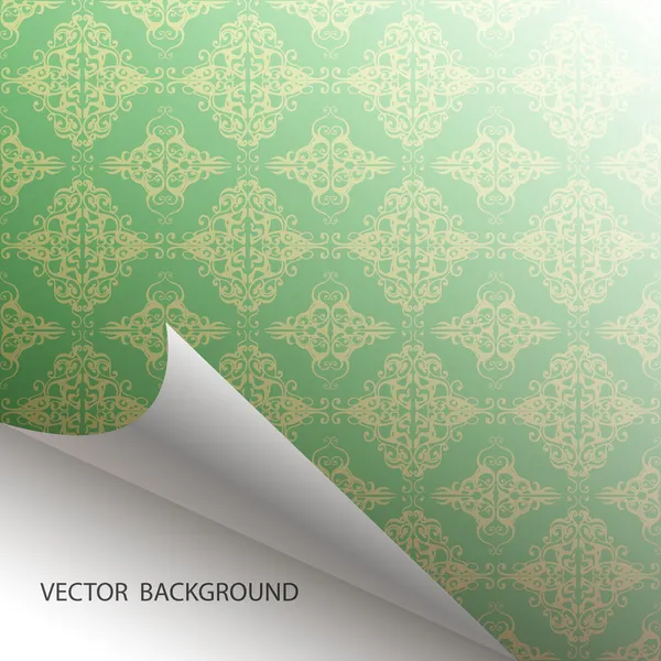 Seamless Damask Background Vector Illustration — Stock Vector