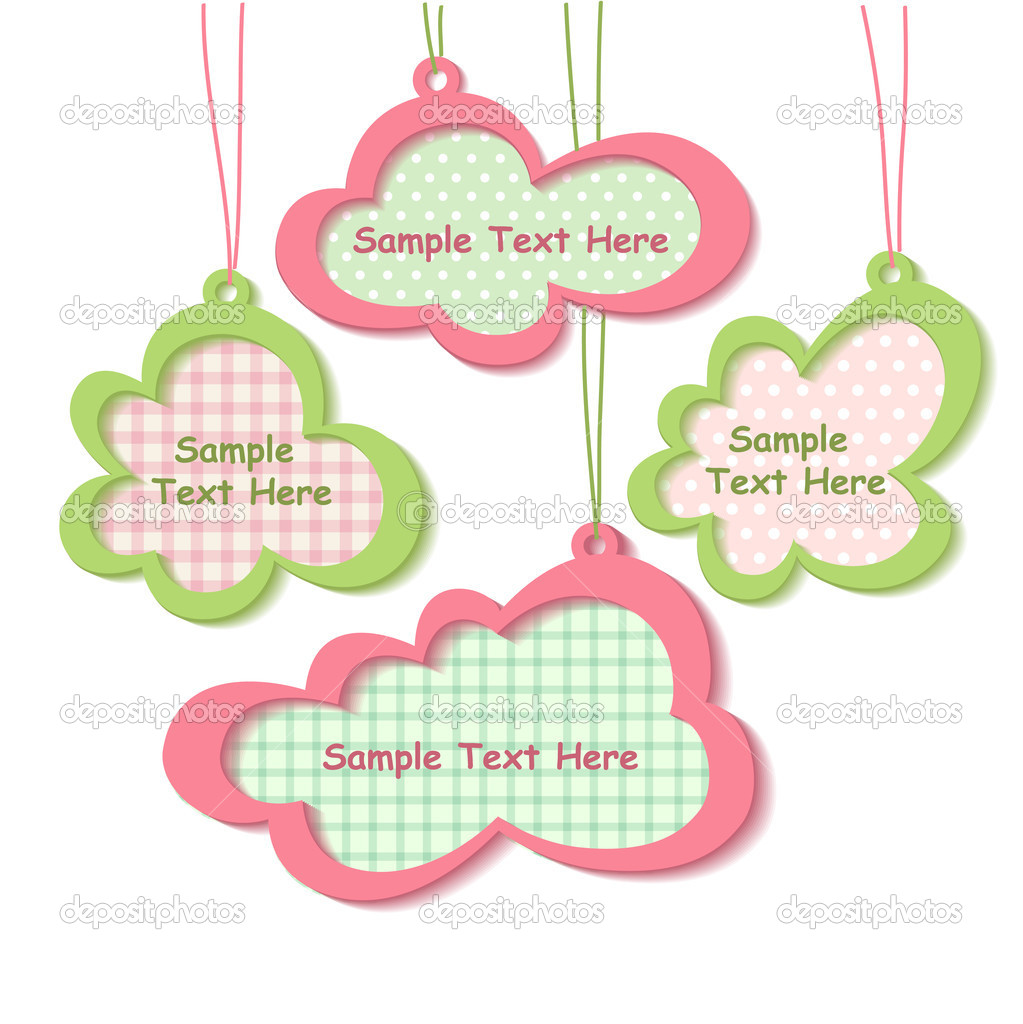 Vector clouds background for your text