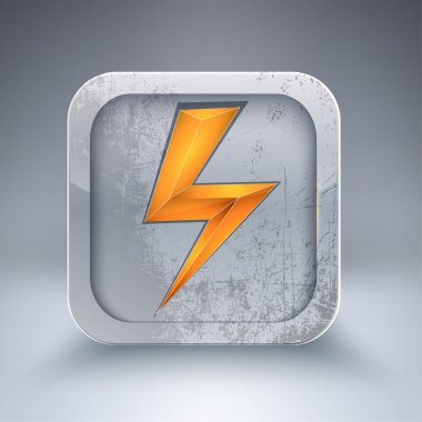 vector electricity 3d icon clipart
