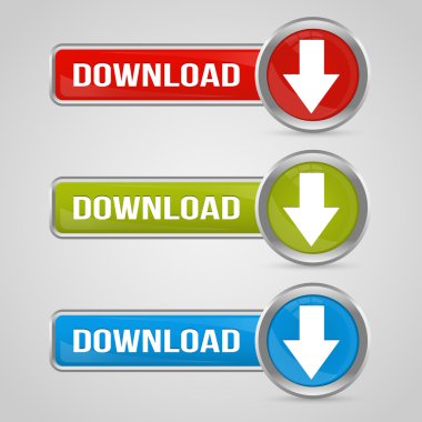 Düğmeleri, vektör çizim indir 