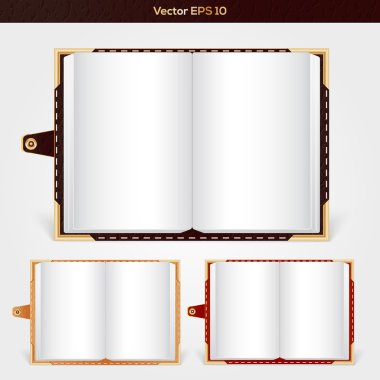 Open notepads vector illustration  clipart
