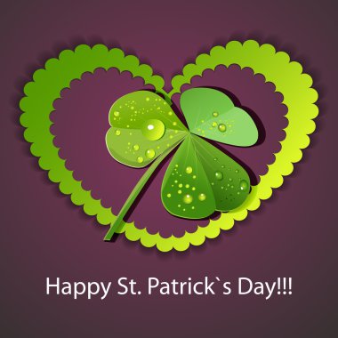 St. Patrick's Day Card clipart