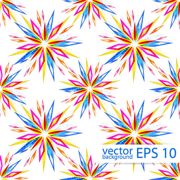 Floral abstract background.Vector seamless pattern