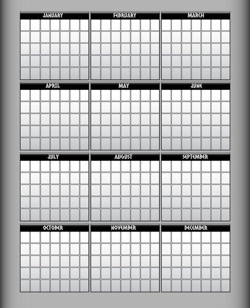 Векторный календарь, векторная иллюстрация
 
