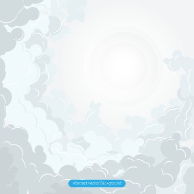 Abstract cloud vector illustration clipart