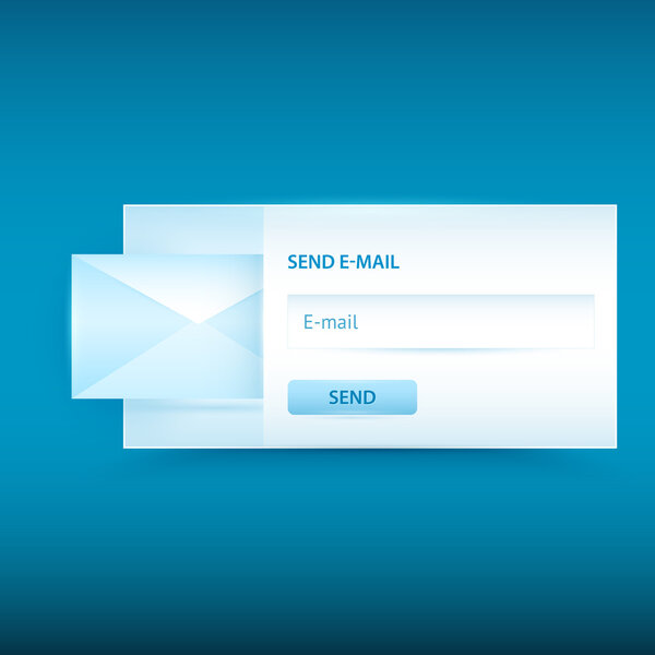 Vector email sending form