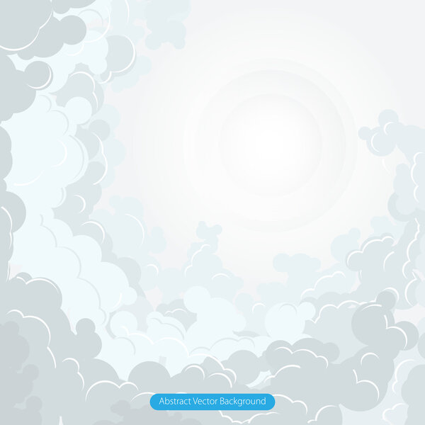 Abstract cloud vector illustration