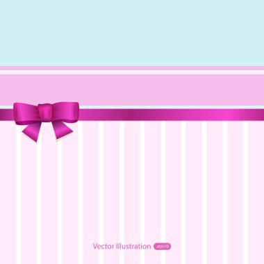 kurdele ile banner. vektör