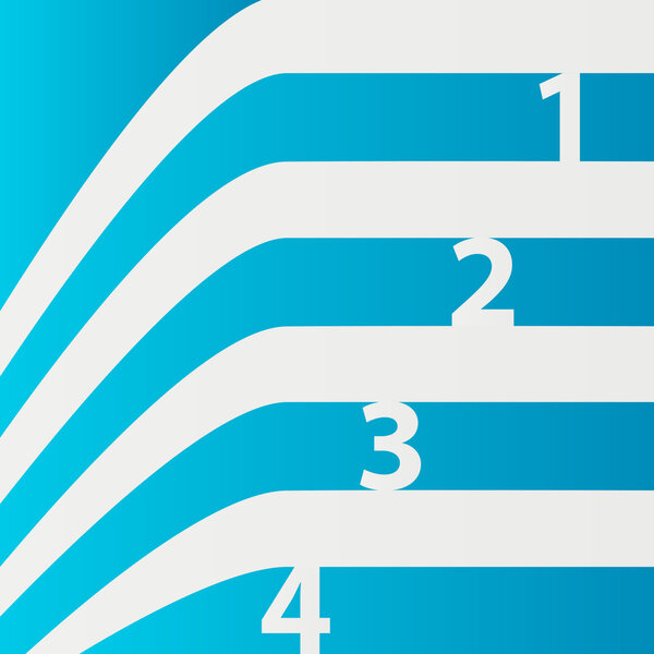 Abstract numbered lines vector illustration 