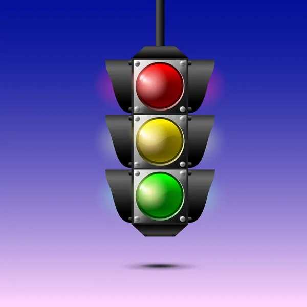 Traffic Lights Vector Illustration — Stock Vector