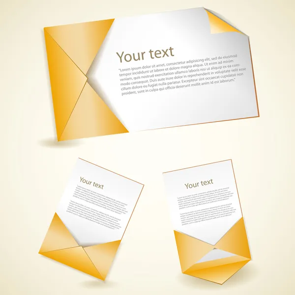 Set Envelopes Vector Illustration — Stock Vector