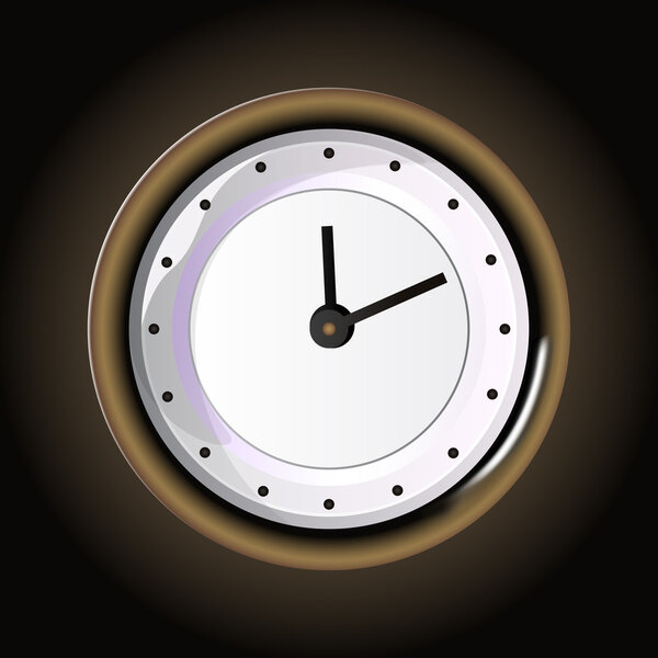 Vector clock,  vector illustration 