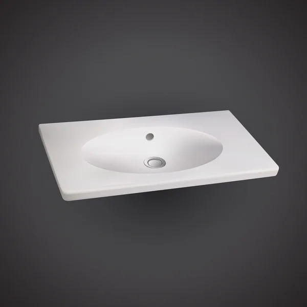 Lavabo Fregadero Moderno Vector — Vector de stock