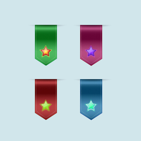 Bookmarks icons . Vector illustration
