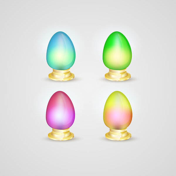 Set of vector Easter eggs