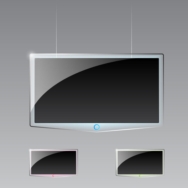 Современное телевидение, трехмерная векторная иллюстрация
.