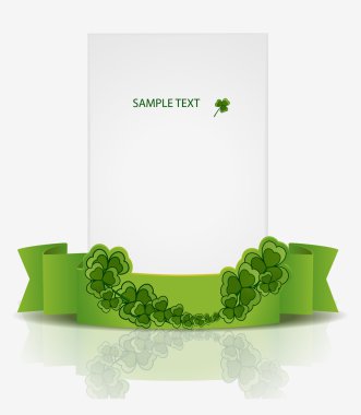 Greeting Card St Patrick Day - vector illustration clipart