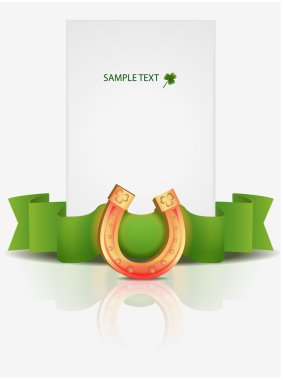 tebrik kartı st patrick günü - vektör çizim