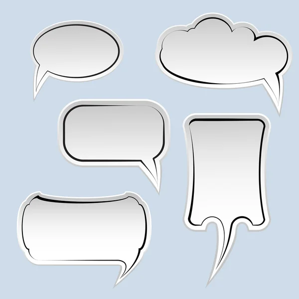 Speech Thought Bubbles Space Text — Stock Vector