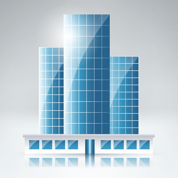 Cityscape background with skyscrapers