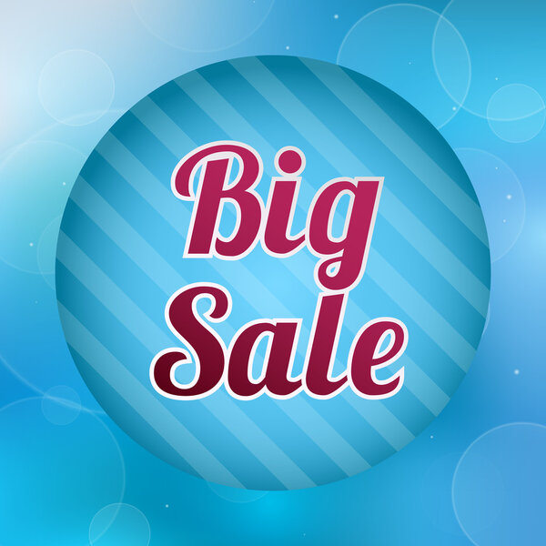 Big sale sticker, vector