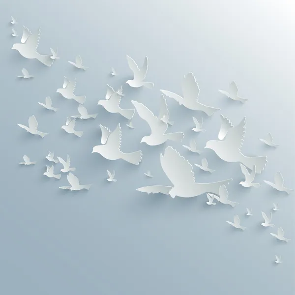 vektör arka plan kağıt güvercinler ile