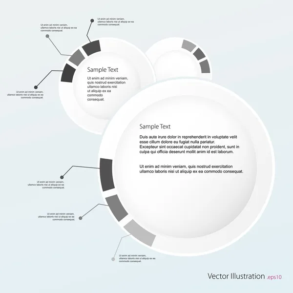 Esfera Vectorial Diagrama Presentación — Vector de stock