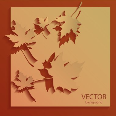 Vector autumn background vector illustration  clipart