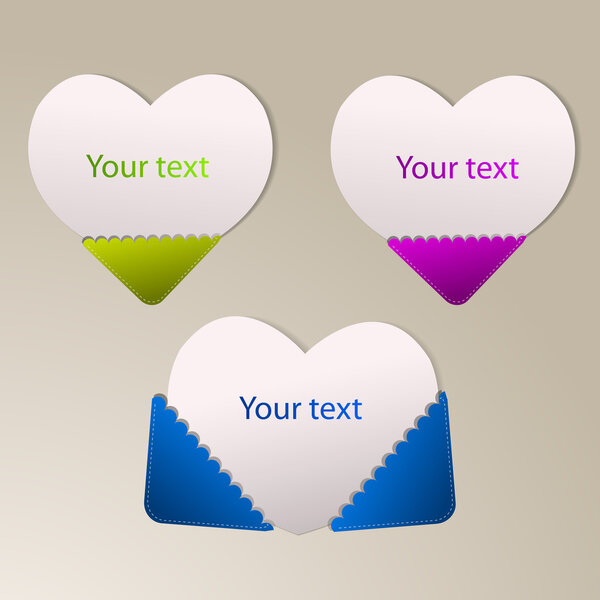 Векторная бумага нагревается с помощью текста
