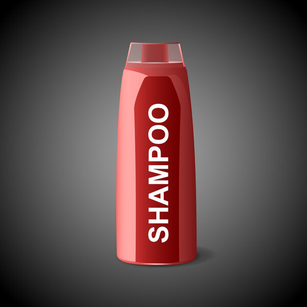 Vector shampoo bottle vector illustration 