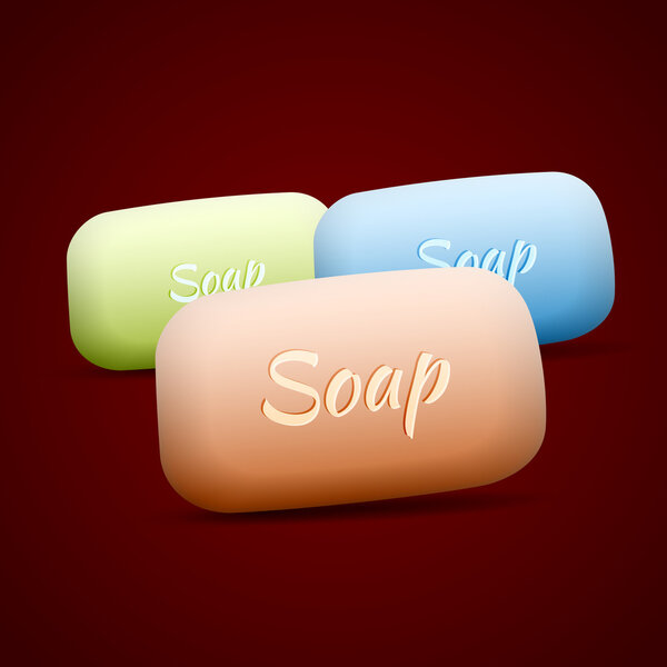 Vector soap set,  vector illustration 