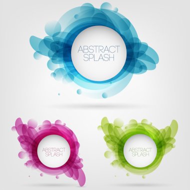 Vector abstract splash design clipart