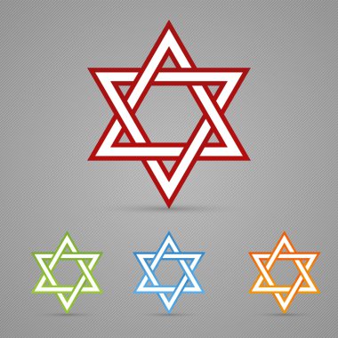 David stars. vector illustration vector David stars. vector illustration vector