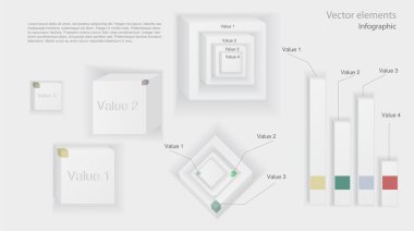 kağıt origami Infographic elemanları