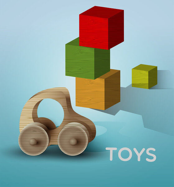 Vector toys illustration, vector  illustration 