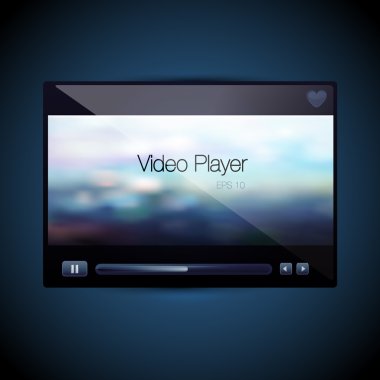 vektör video film media player dış görünüm