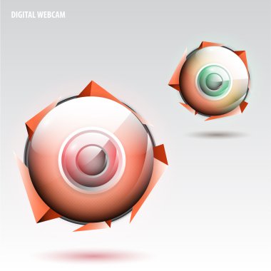 Digital webcam,  vector illustration  clipart