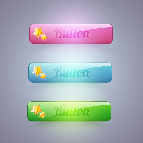Set of vector buttons