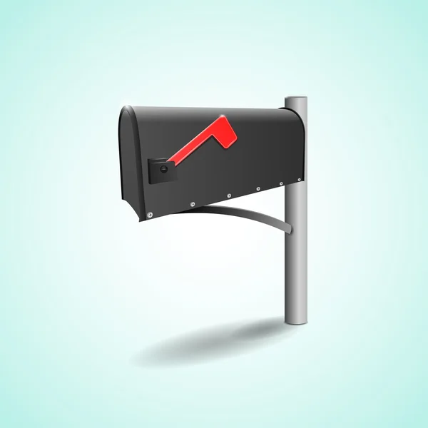 Mailbox Flag Vector Illustration — Stock Vector