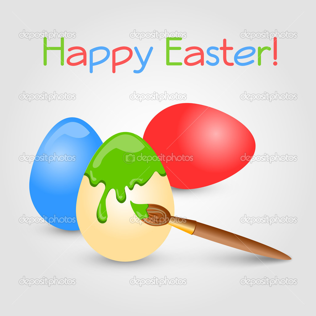 Vector background with easter eggs.