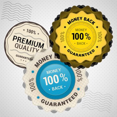 Vector set of vintage labels. clipart