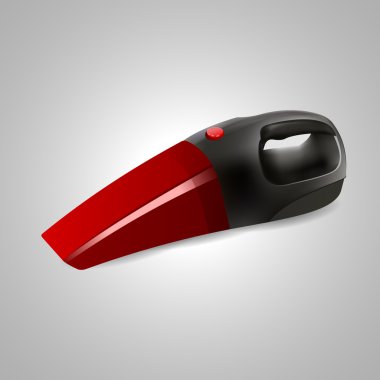 Vector illustration of a portable vacuum cleaner. clipart
