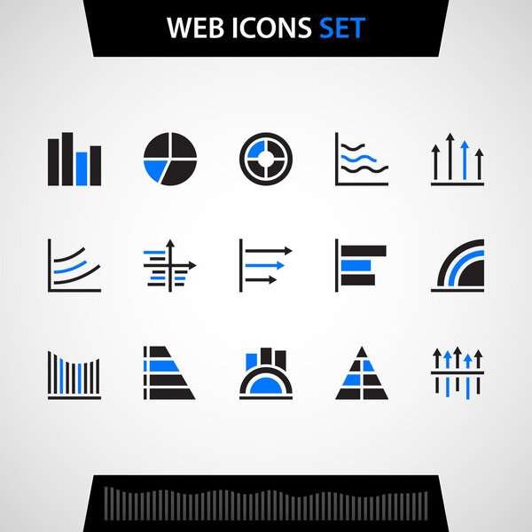 Vector set of web icons.