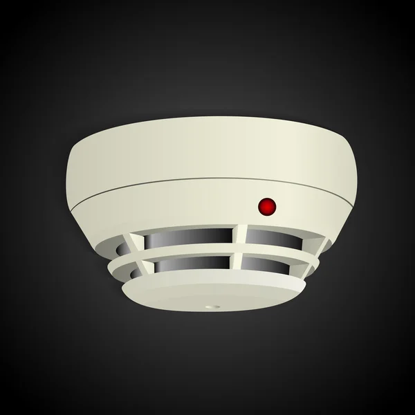 Vector Illustration Smoke Detector — Stock Vector