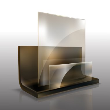 Vector glass element vector illustration 