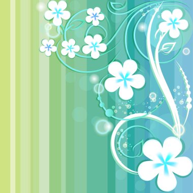 lente bloemen achtergrond. vectorillustratie 