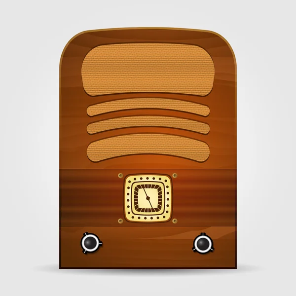 Retro Radio Vectorillustratie — Stockvector