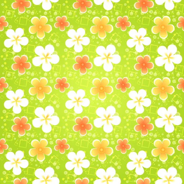 Frühling Blumigen Hintergrund Vektorillustration — Stockvektor